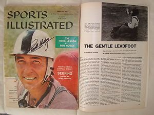 Carroll Shelby Autographed Sports Illustrated March 25 1957 VERY RARE