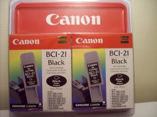This genuine canon ink cartridge BCI 21 Black is new and in the 