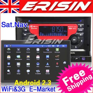 ES777EN 7 2 DIN HD Car DVD Player BT TV WiFi 3G GPS Android 2 3 Pad 
