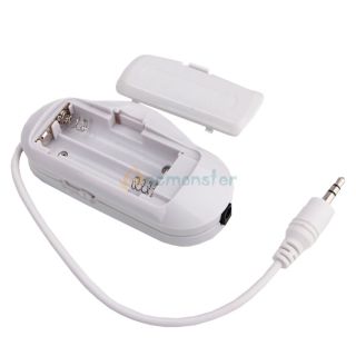 New Car  Player Wireless FM Transmitter+Car Adapter Charger White