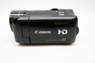 canon vixia hf10 16 gb camcorder hd 1080 avchd black