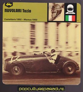 Tazio Nuvolari Italian Race Car Driver Picture Card