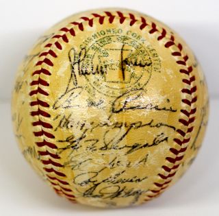 1956 AL ALL STAR TEAM MICKEY MANTLE, TED WILLIAMS + 28 SIGNED BASEBALL 
