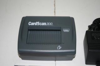 Cardscan Model 300 Business Card Scanner Tested with Power and 