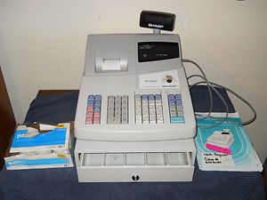 Sharp Model XE A202 Electronic Cash Register with Key