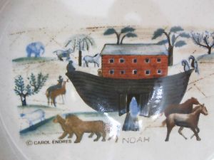 Carol Endres 1996 Noahs Ark Collectible Plate in Excellent 