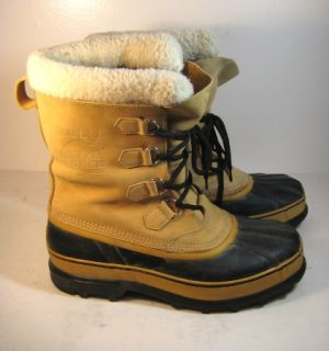 Sorel Caribou Mens Winter Snow Boots Size 11 Nice