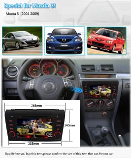 New in Dash Car Radio Stereo w GPS Receiver CD DVD  Player F Mazda 