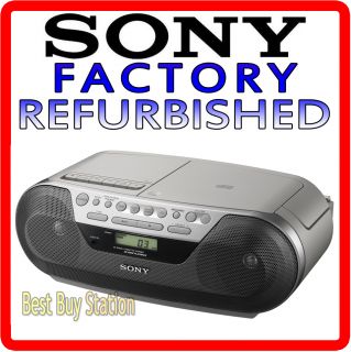   CD Radio Cassette Player Recorder Boombox Stereo Audio Input CFD S05