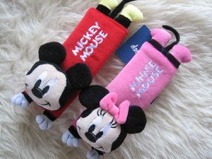   Mickey Mouse with Minnie Car Seat Belt Cover Shoulder Pad