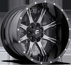   2piece Nutz Black Machined Rims Truck Wheels Falken Tires