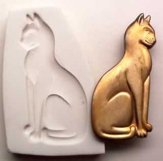 Egyptian Bastet Cat of Egypt CNS Polymer Clay Mold