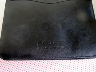 Power Planner Black Handle Portfolio Case 3 Ring Binder