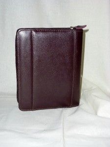   Quest (Franklin Covey) Brown Leather Compact Binder 6.5 W x 8.3 H
