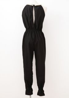   Jumpsuits Fashion Career Halter Catsuits Playsuit GX9063B Black