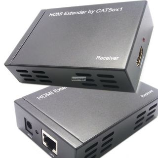 2x1 HDMI Switch Extender by 1 LAN RJ45 Cat5e Cat6 50M