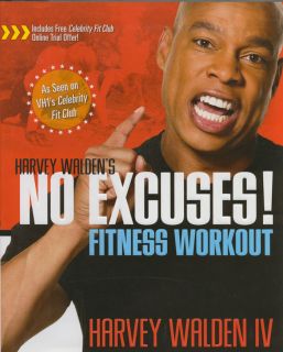 description item harvey walden s no excuses fitness workout book 