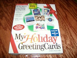 Christmas Greeting Card Software CD ROM for Windows 95 98
