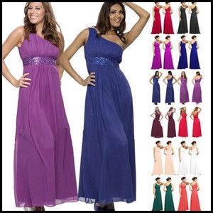  Beaded Bridesmaid Prom Evening Dress Gown Women Party Dress