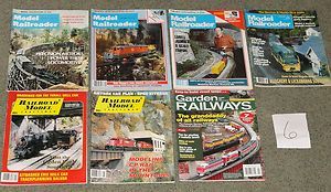 Lot 7 Magazines Model Railroader Garden Railways Vtg Train Railroad 
