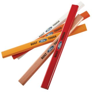   Licensed Multi Color Built Ford Tough 5 Pack Carpenters Pencils