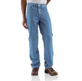 Carhartt Traditional Fit Straight Leg Work Jeans Stonewash B180 STW 