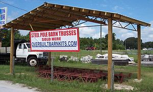   Package Clear Span Steel Truss Hay Horse Carport Work shop Lumber Roof