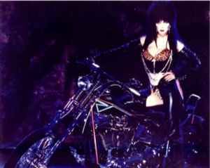Elvira aka Cassandra Peterson Elvira Dressed in Metalic Outfit Color 