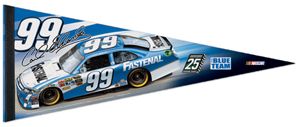 Carl Edwards NASCAR #99 (2012) Fastenal Blue Tm Premium Felt Collector 