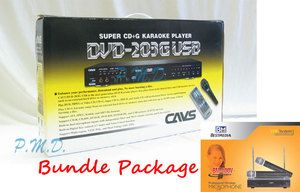 Brand New CAVS 203G USB SCDG Karaoke Player BM 100V Wireless 