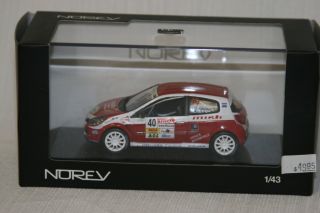 43 Norev Renault Clio R3 Rally Charbonniere 07 517534