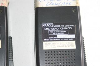   pair of kraco ccb 40006 40 channel emergency cb radios these radios