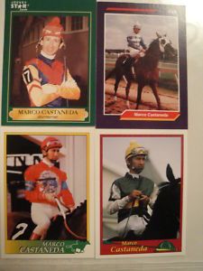 Horse Racing Jockey Cards Lot 4 Marco Castaneda