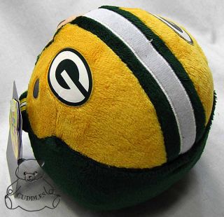Green Bay Packers Beanie Ballz Ty Plush Toy Stuffed Animal Ball 