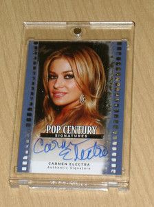 Blue Leaf Pop Century Autograph Carmen Electra Base 5