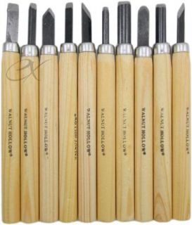 Carving Knives Chiselets 10 PC Set, Walnut Hollow, Basic & Detailed 
