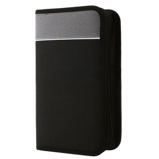96 Disc CD DVD Wallet Storage Holder Case Bag Black Grey