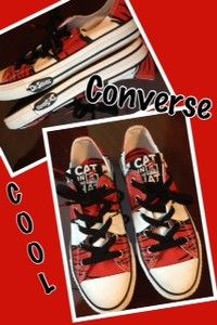 The Cat in the Hat Converse Junior Size 3 Super Cool and Rare