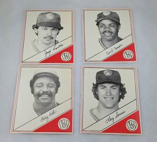 1979 Milwaukee Brewers Open Pantry/Lake to Lake   Lot of 4 Cards