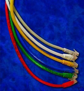 Lot of 50 Cat 5e Patch Cord Cable 5 ft Pick Color