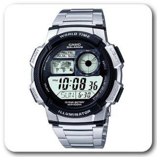 Casio Digital Sports Bracelet Steel Watch AE 1000WD 1AVEF New SEALED 