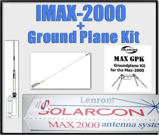 Solarcon IMAX 2000 Base Station CB Antenna Bundle w GPK