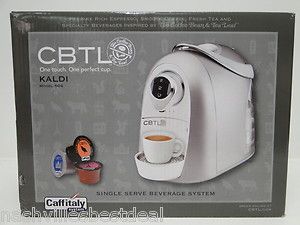 CBTL Kaldi 6840409903 Single Cup Brewer Espresso Coffee and Tea Bundle 