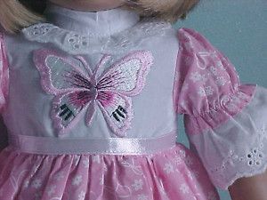   Dress Purse Features Embroidered Butterfly Fits American Girl