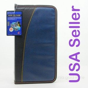 CD Media STORAGE BINDER 56 Disc Sleeves CD Holder Carrying Case Wallet 