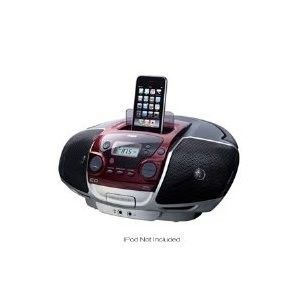 RCA PORTABLE BOOMBOX FRONT LOADING CD PLAYER FM RADIO W/ DOCK FOR 