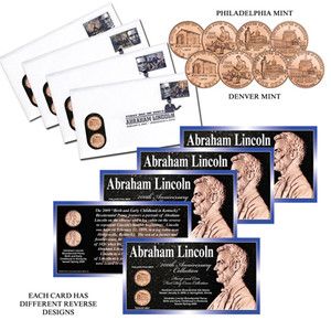 2009 Lincoln Cents First Day Cover Coin Collection Uncirculated
