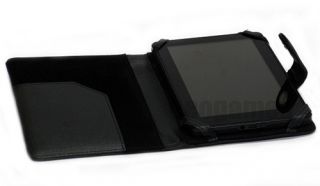 Black Leather Case Cover w/Magnetic Tab for  Kindle Fire