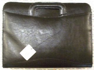 Bondstreet Black Leather Zippered Binder/Business Case 54 0019