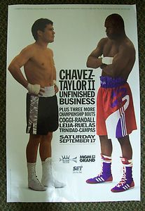 Julio Cesar Chavez Meldrick Taylor II Unfinished Business Original 